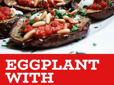 Eggplant With Tomato Sauce & Pine nuts