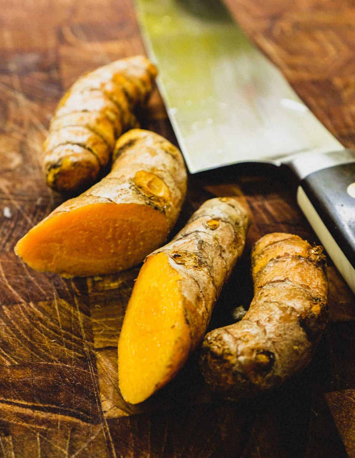 Fresh Turmeric for a Malaysian Chicken Kapitan Curry (Kari Kapitan).