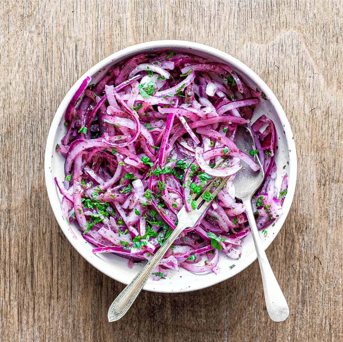 Onion & Sumac Salad for Zaatar Lamb