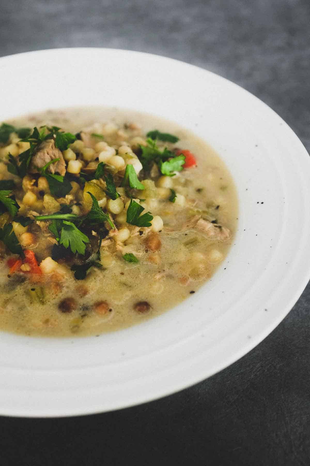 Chicken Soup with Fregola