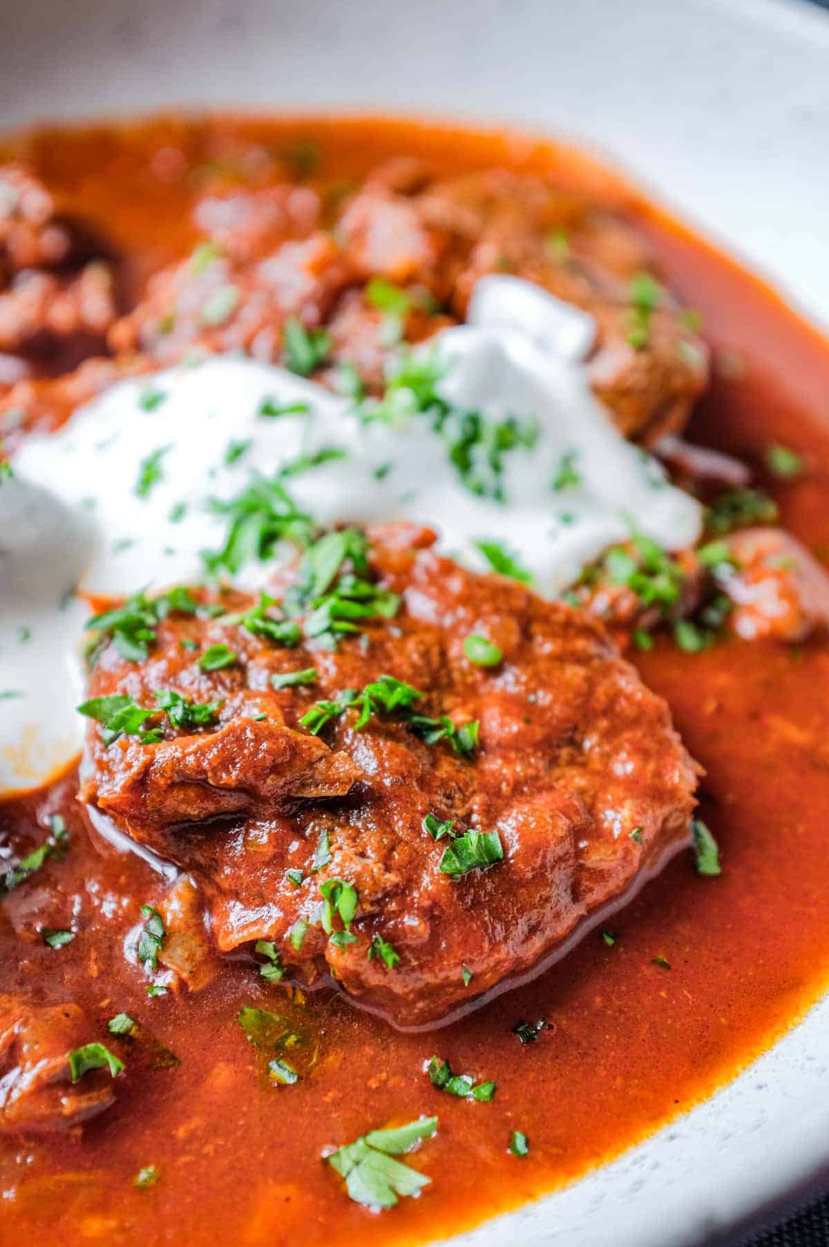 Pörkölt (Hungarian Beef Stew) A delicious beef stew recipe at Cook Eat World