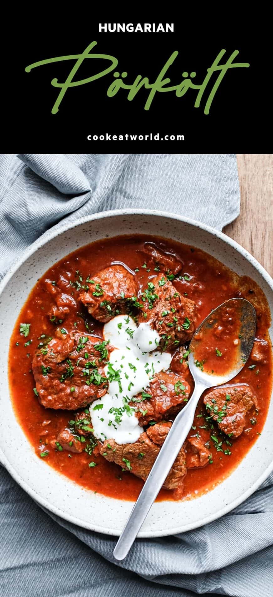 Pörkölt (Hungarian Beef Stew) A delicious beef stew recipe at Cook Eat World