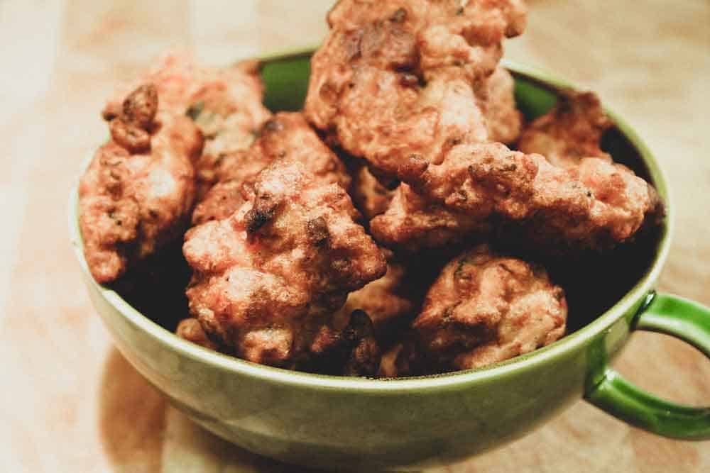 Thai Fritters with Corn and Coriander