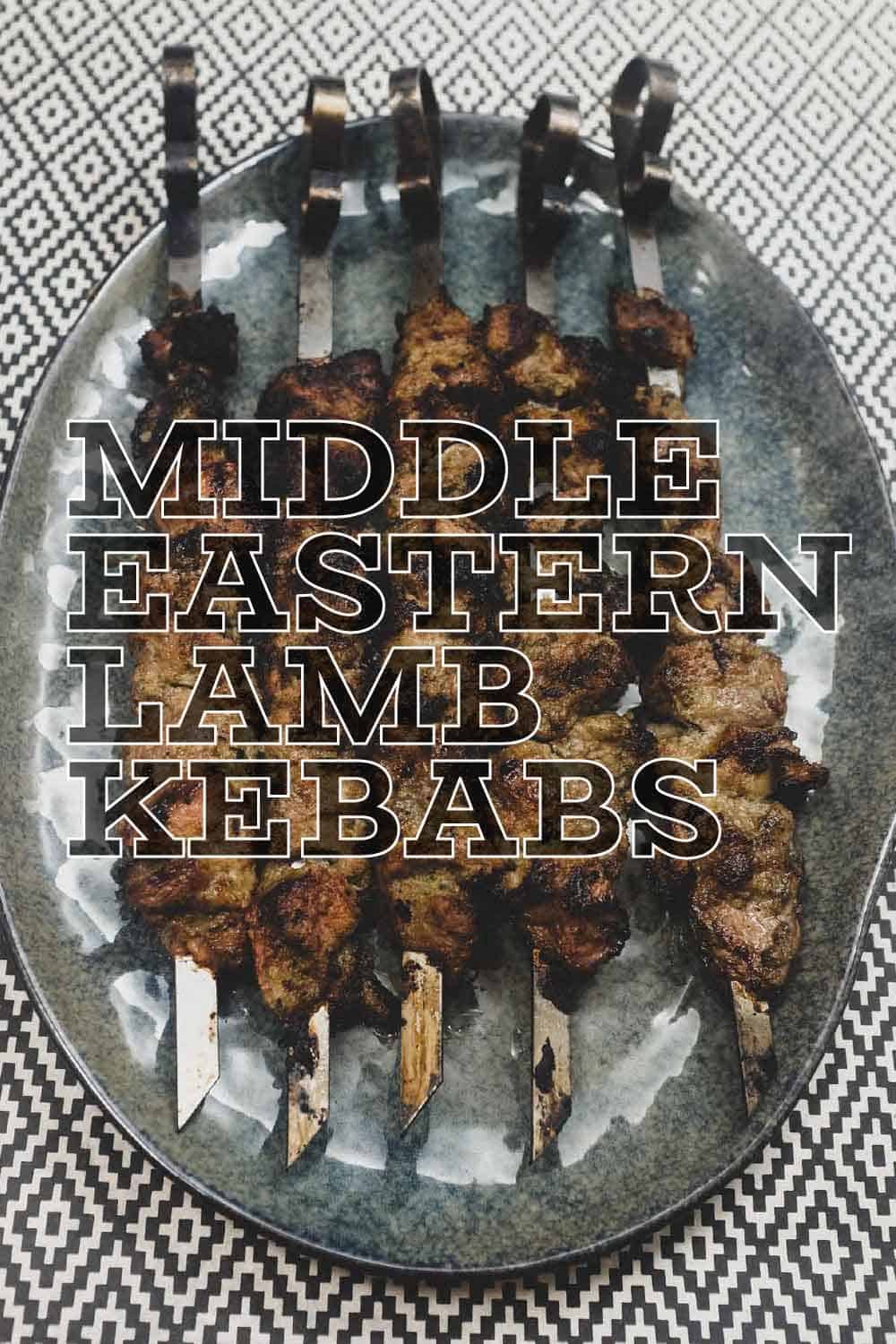 Middle Eastern Lamb Kebabs (Kabobs) - A recipe from Cook Eat World