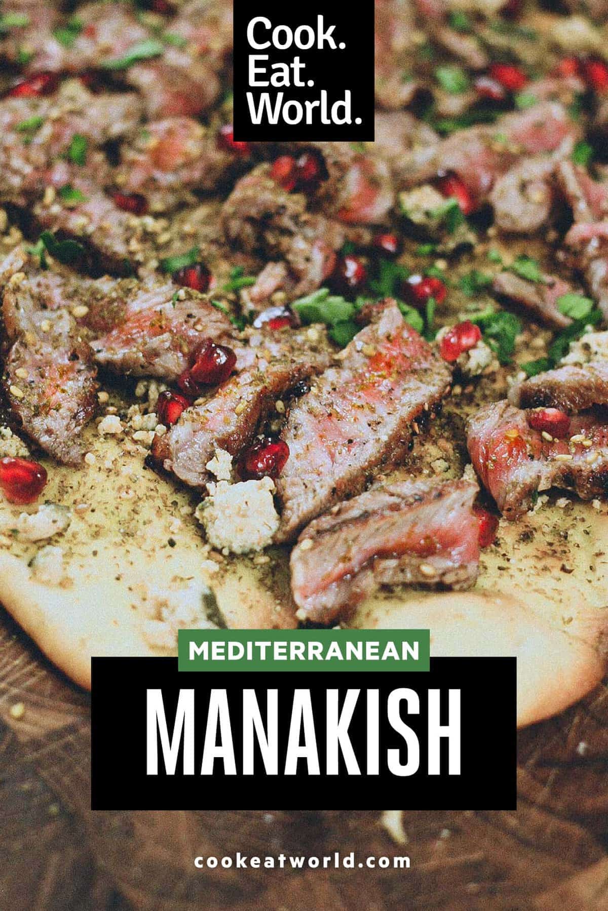 Manakish flatbread with Za'atar & Steak