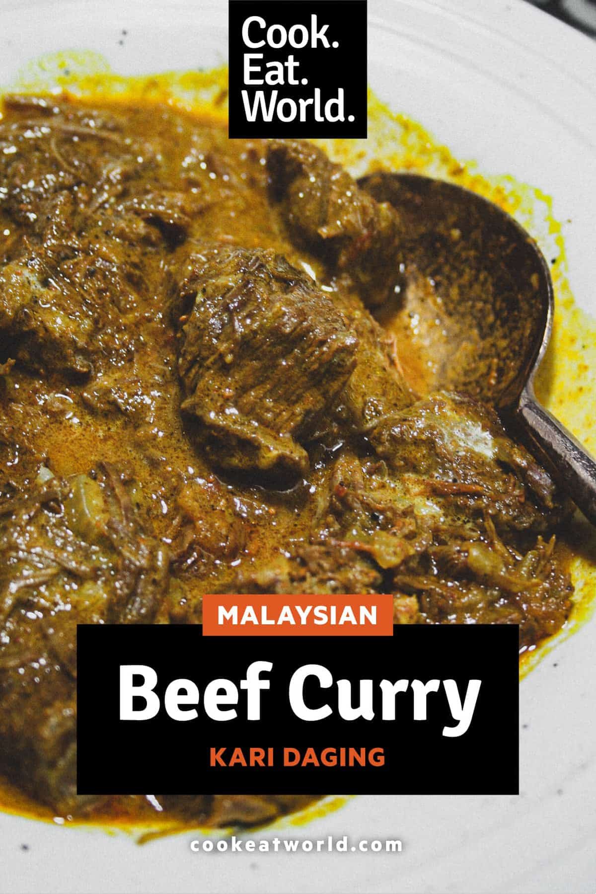 A bowl of Malaysian Beef Curry