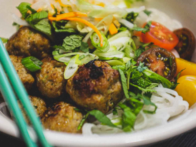 Vietnamese Bun Cha Vermicelli Salad