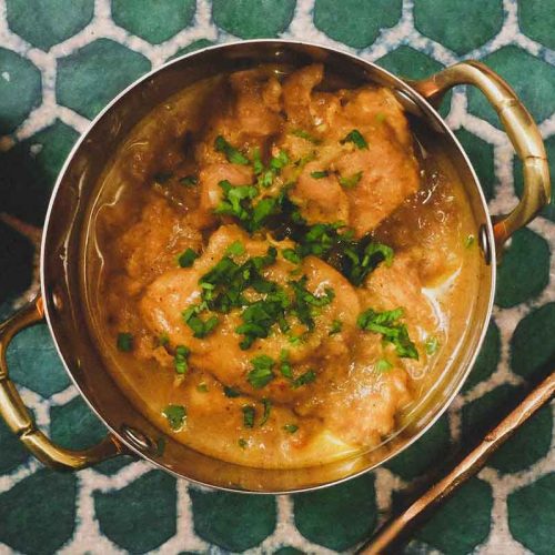 Imperial Chicken curry in a bowl