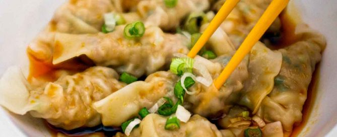 Chinese Chilli Oil Dumplings