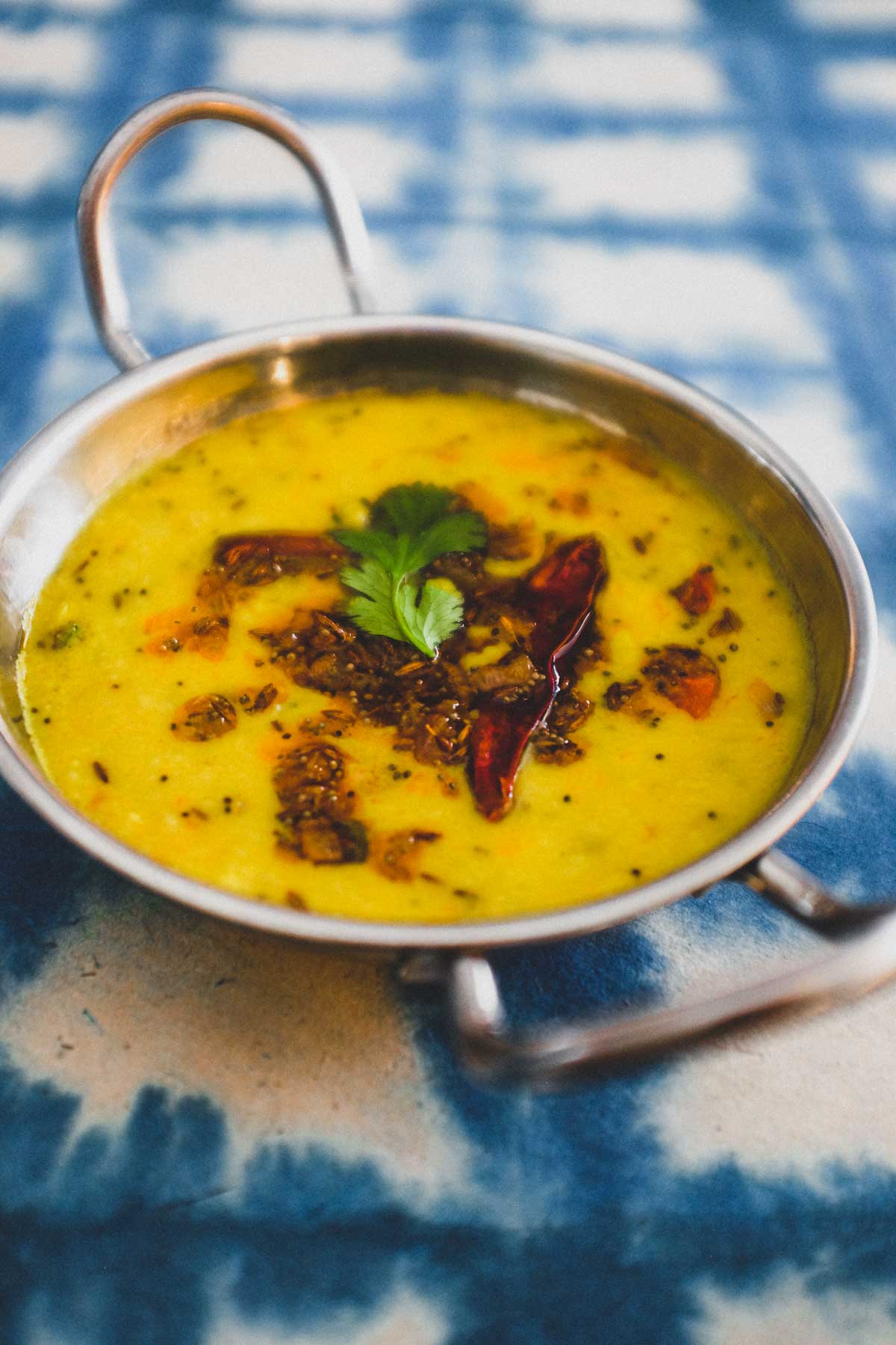 Lentils cooked in indian spices and coconut milk