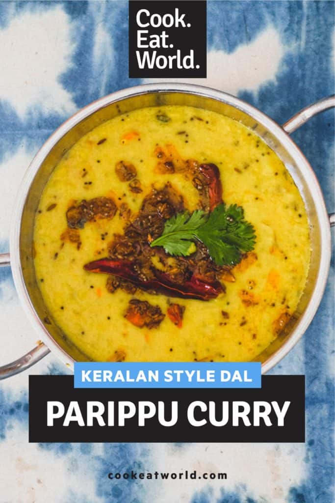 Parippu - Kerala Style Dal Curry | cookeatblog.com