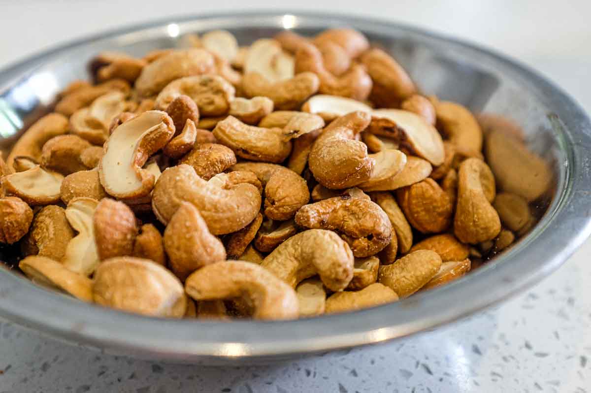 Cashew nuts for a cashew nut curry