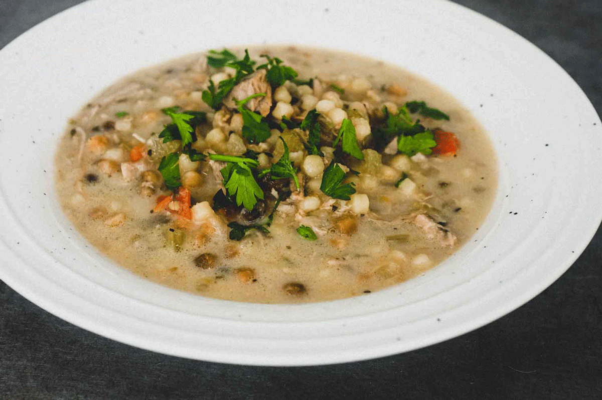 Chicken Soup with Fregola