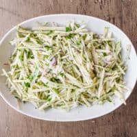 A bowl of Italian fennel and apple salad