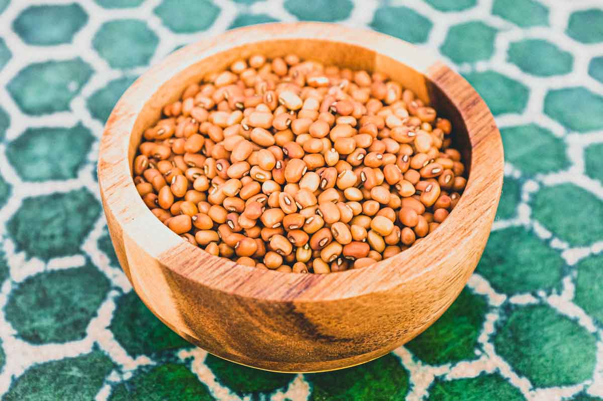 Red Moong Beans in a bowl