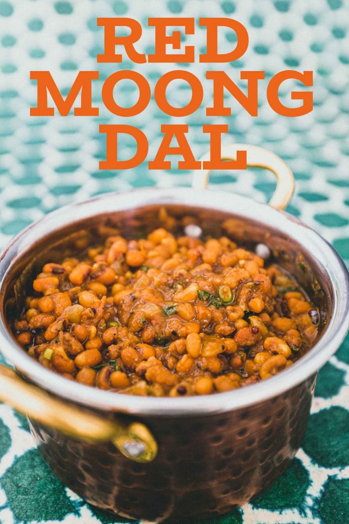 Red Moong Dal CurryRed Moong Dal Curry in a copper pan