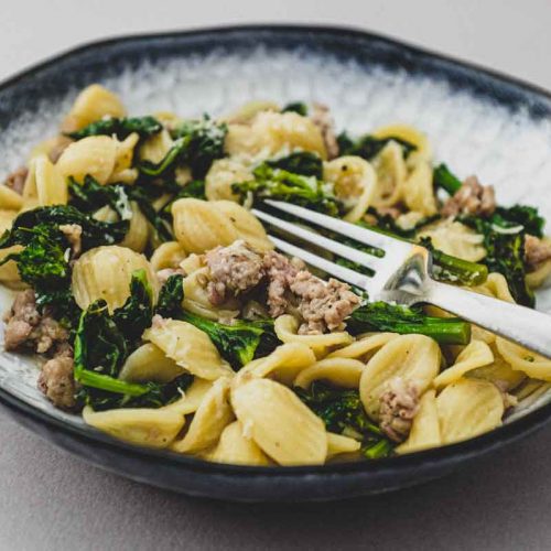 Orecchiette with Sausage & Broccoli Rabe