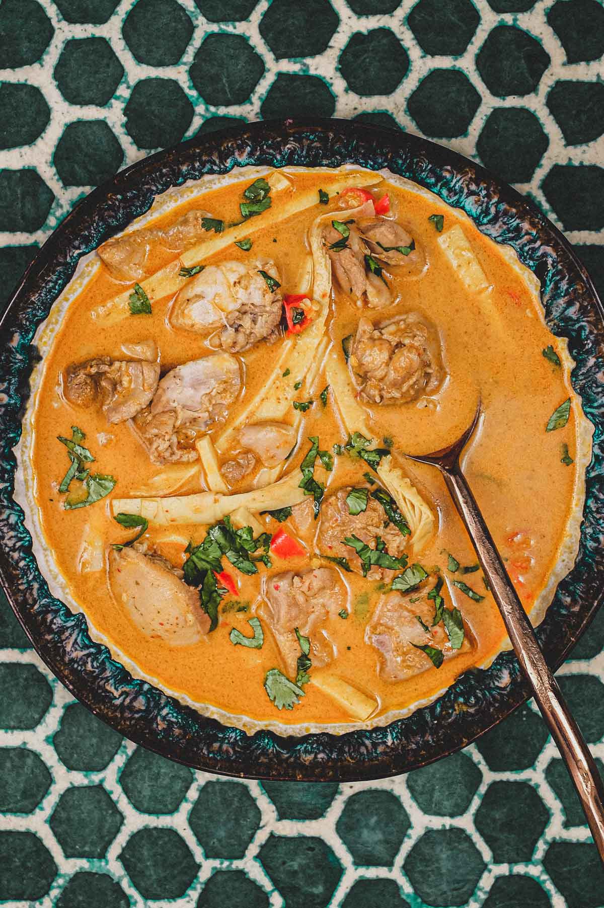 Laotian Chicken Curry with Bamboo Shoots