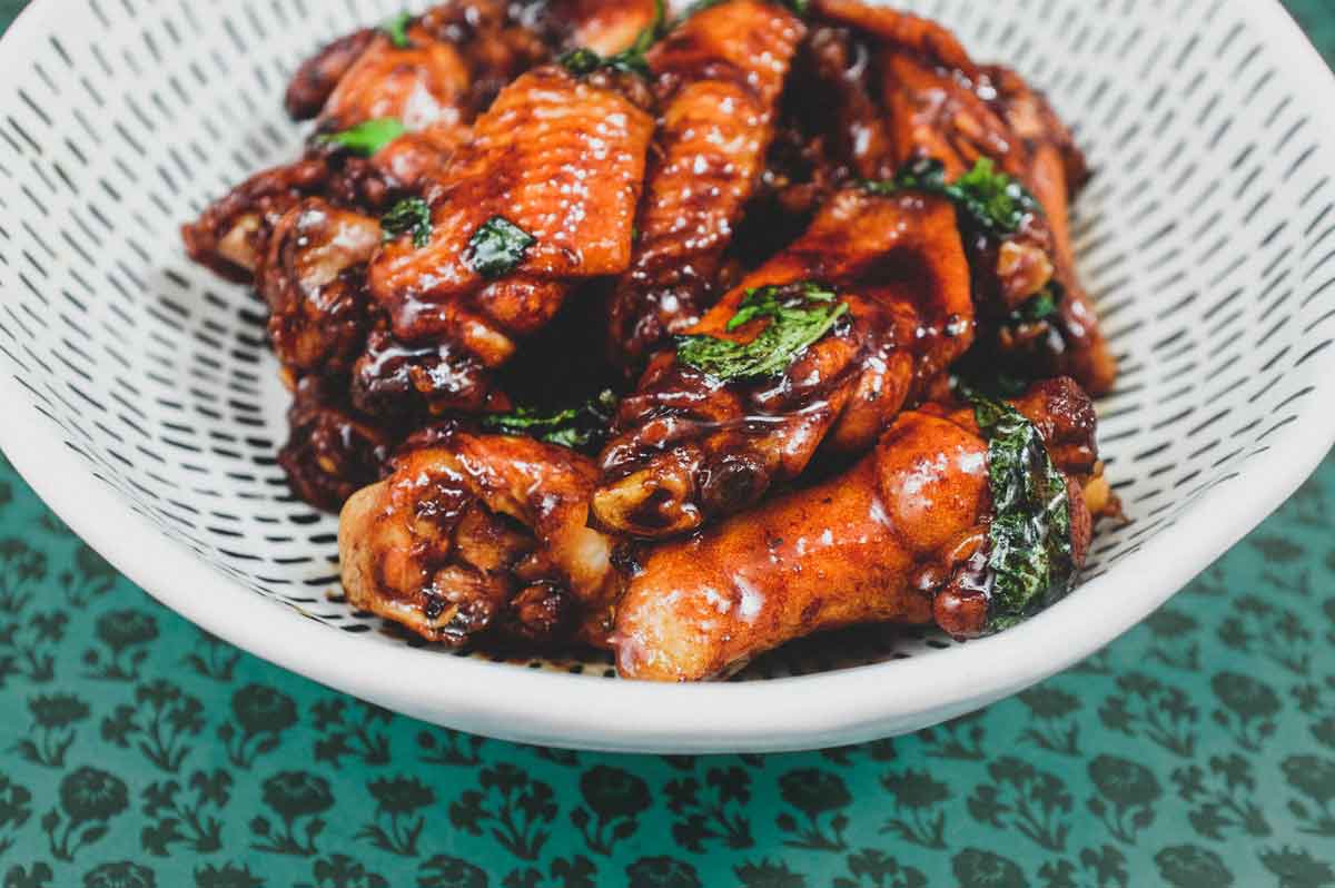 A bowl of San Bei Ji - Taiwanese 3 cup chicken