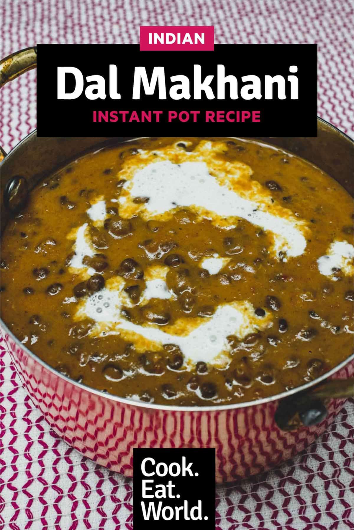 A small pan of dal akahani - lentil curry