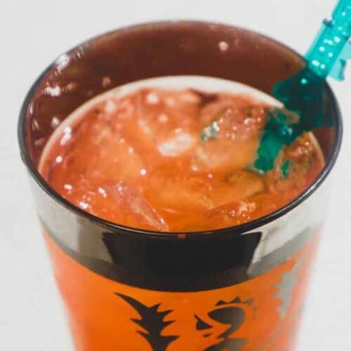 The Sculaccione cocktail in an ornate glass