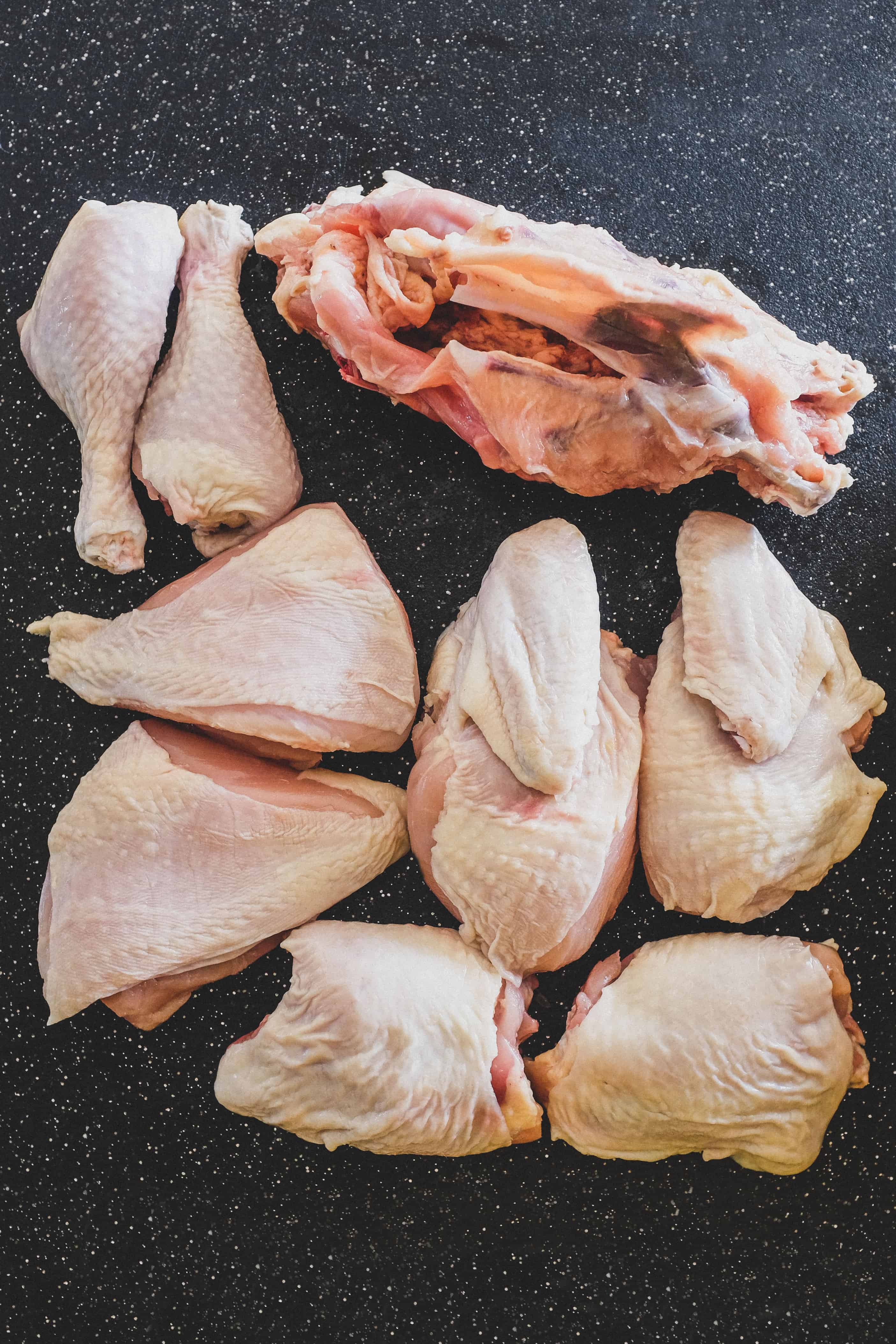 Chicken jointed for chicken pilaf
