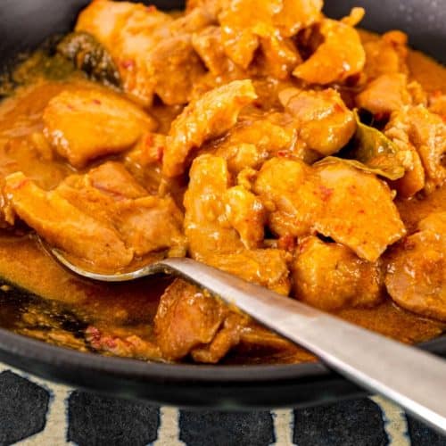 Authentic Malaysian ayam masak merah with fragrant spices