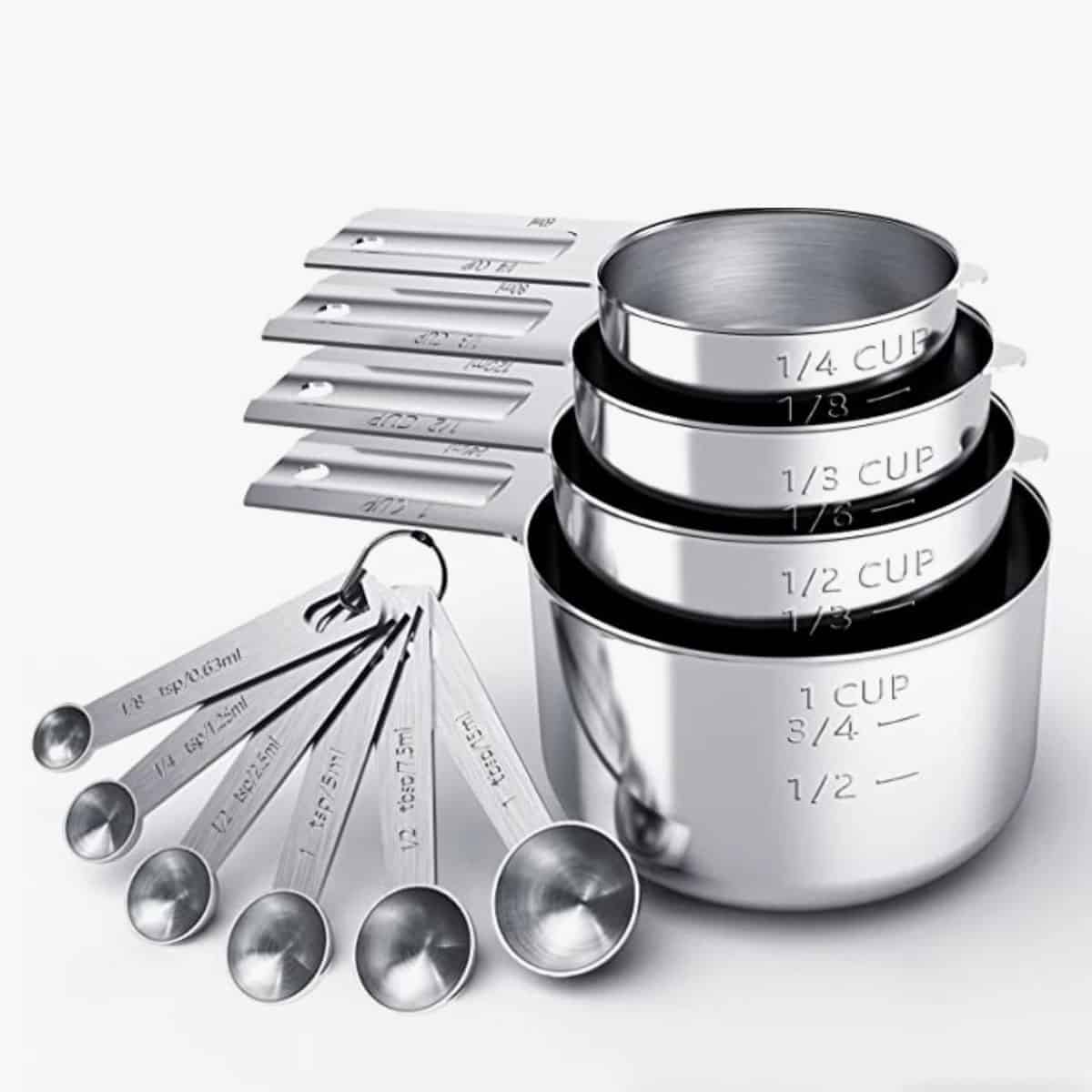 Stainless Steel Cup And Spoon measures