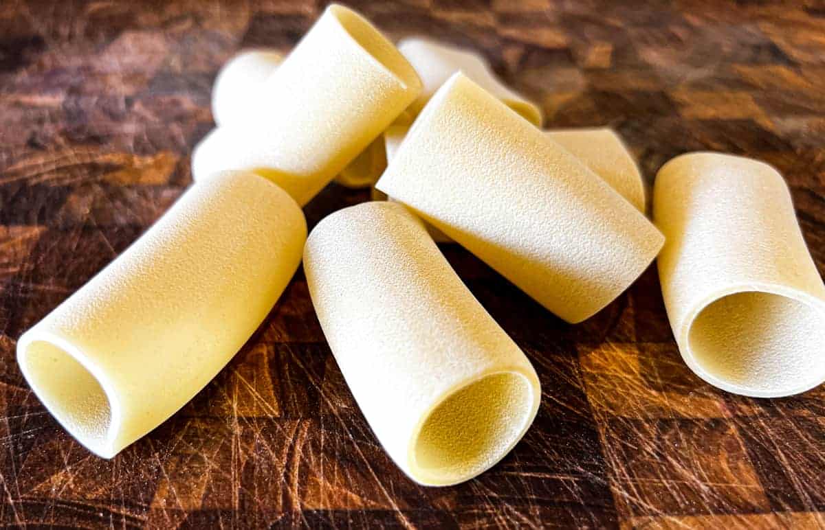 Paccheri pasta tubes