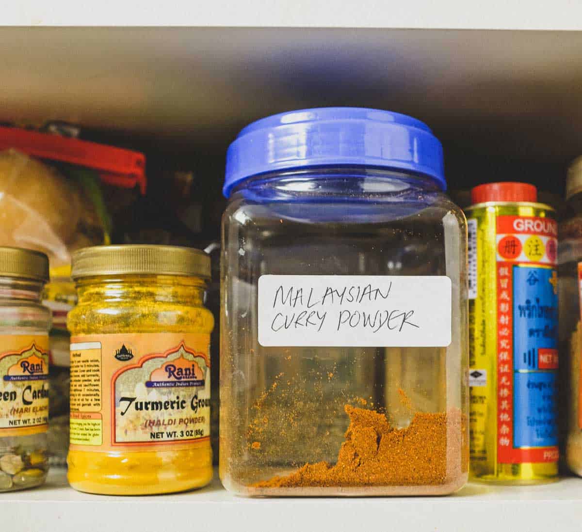 Malaysian Curry Powder in a store cupboard