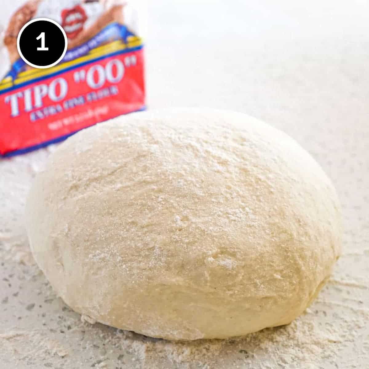 A ball of Panzerotti Pizza dough