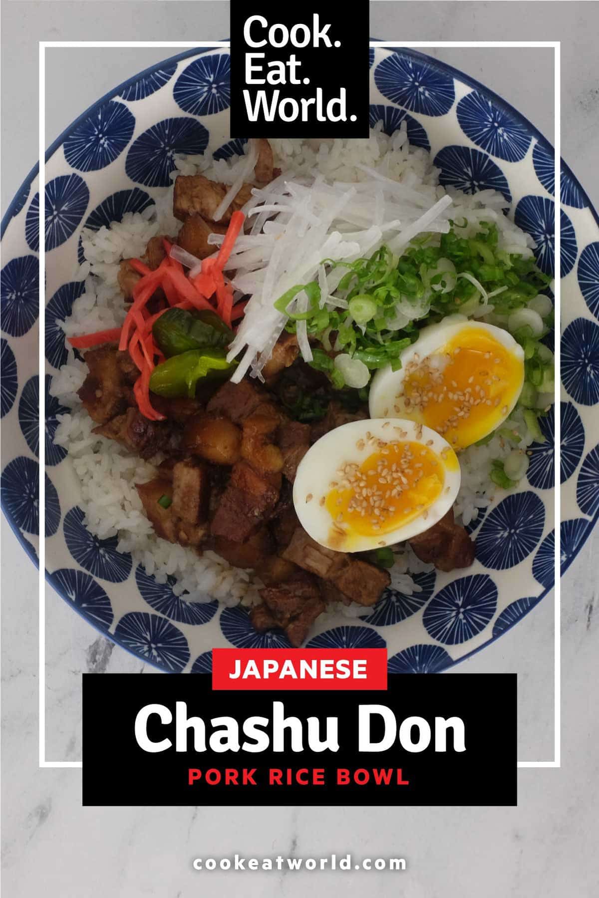 Pork Chashu Donburi (Rice Bowl)