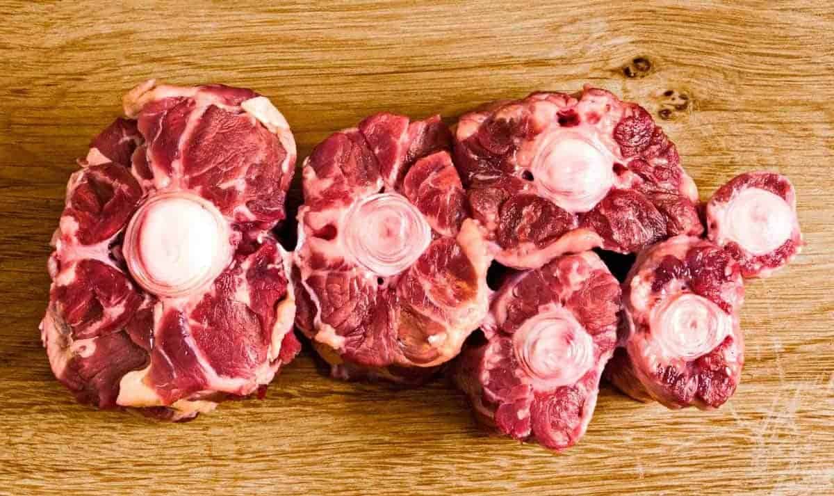 Raw oxtails for Chinese Oxtail Soup