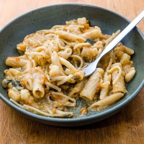 A bowl of Pasta with Potatoes (Pasta e Patate)