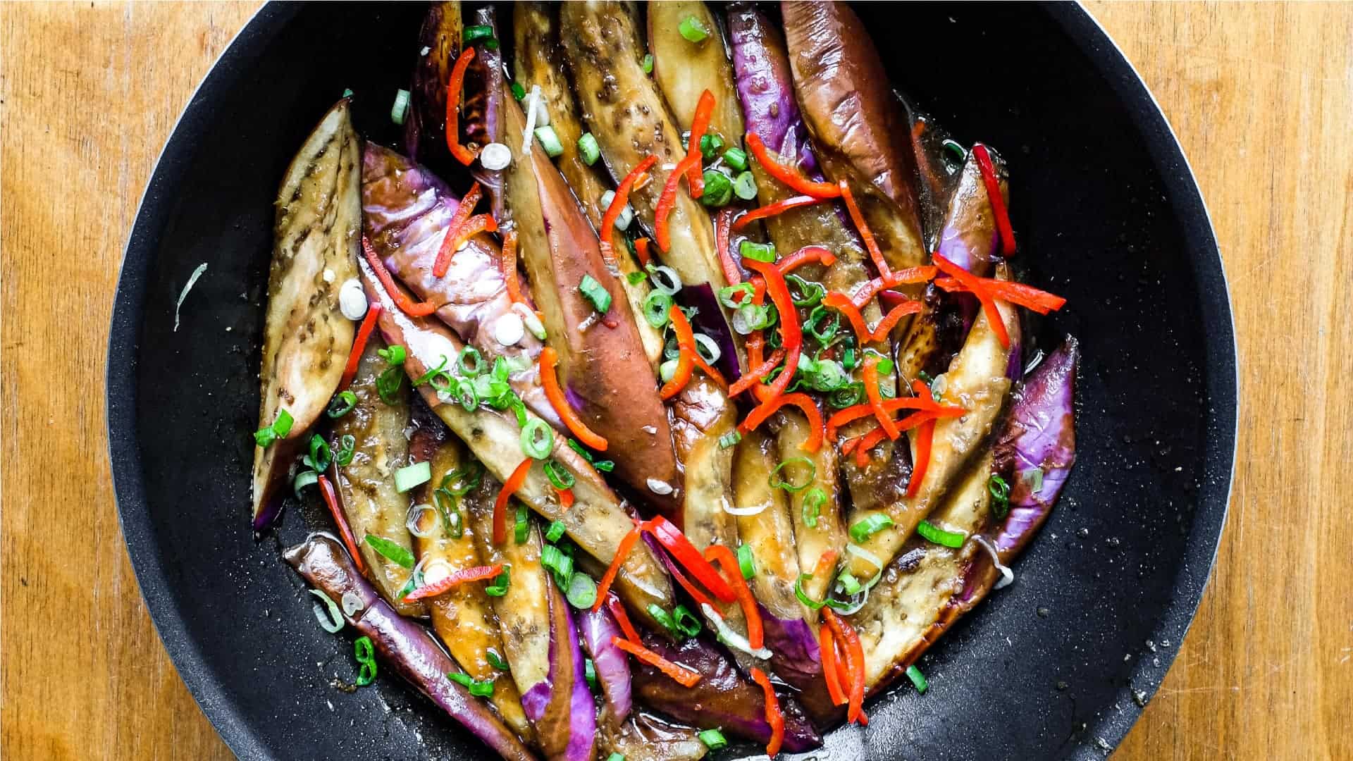 Chinese Eggplant - A quick and easy stir fry from Cook Eat World