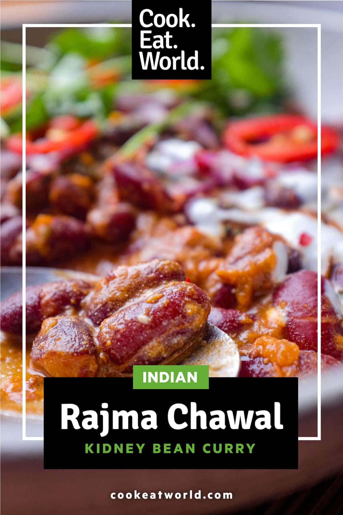 A bowl of Rajma Chawal (Kidney Bean Curry)