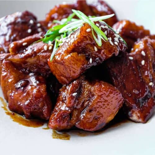 A bowl of Buta Kakuni (Japanese braised pork) 