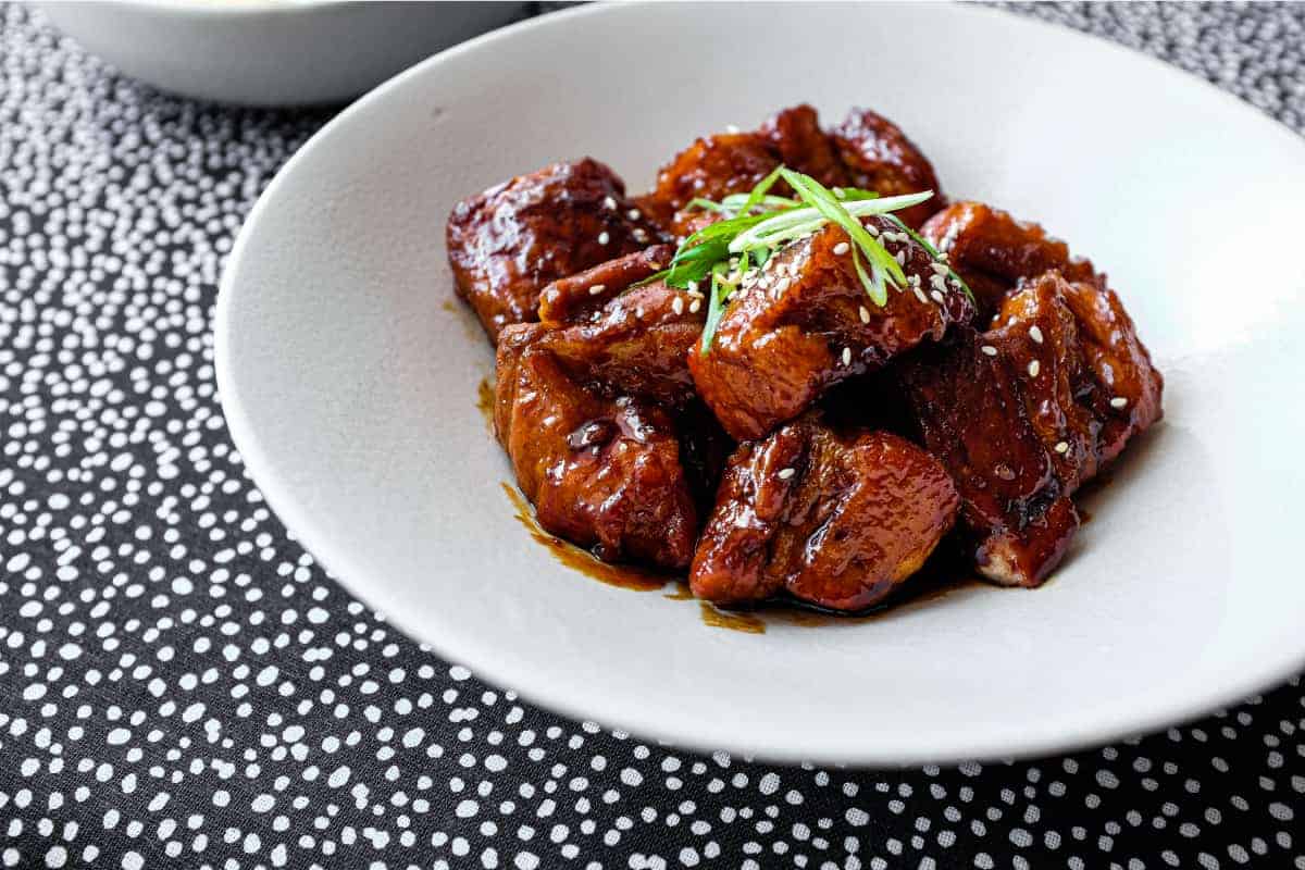 A bowl of Buta Kakuni (Japanese braised pork)