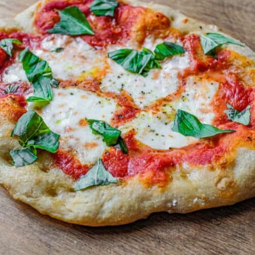 A Tomato, Mozzarella & Basil Pinsa