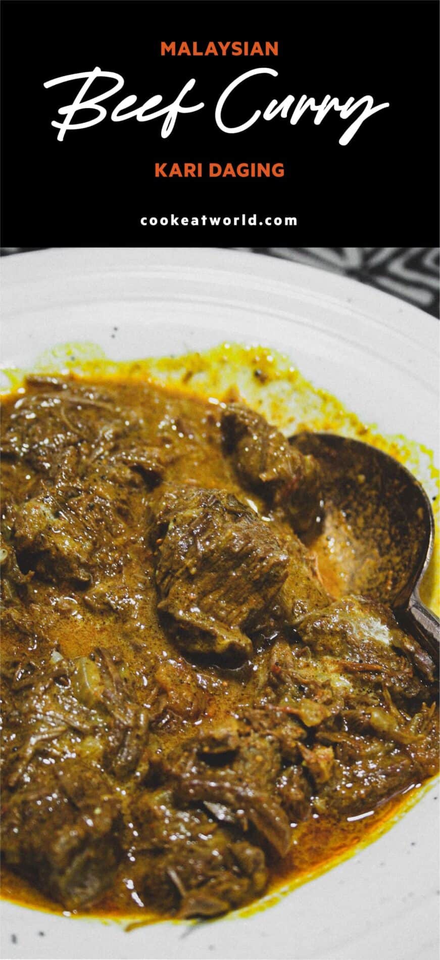 A bowl of Malaysian Beef Curry