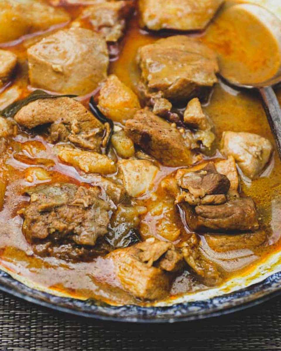 A Malaysian chicken curry - Kari Ayam