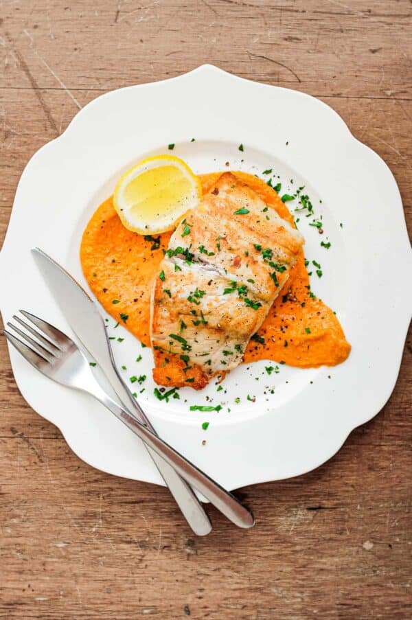 Fish Romesco Romesco Sauce with Fish - Cook Eat World