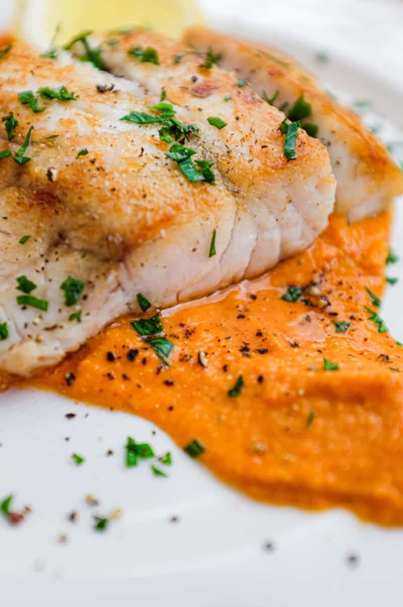 Fish Romesco Romesco Sauce with Fish - Cook Eat World