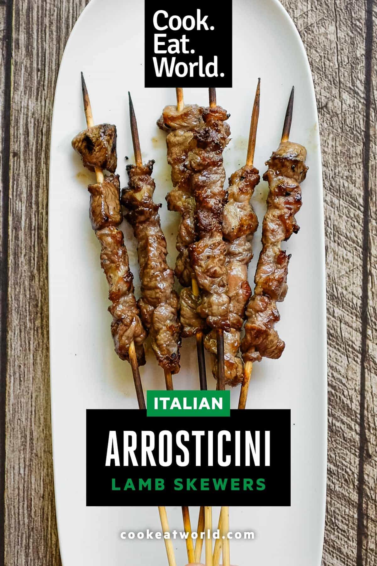 Char-grilled Italian arrosticini seasoned simply with salt and pepper
