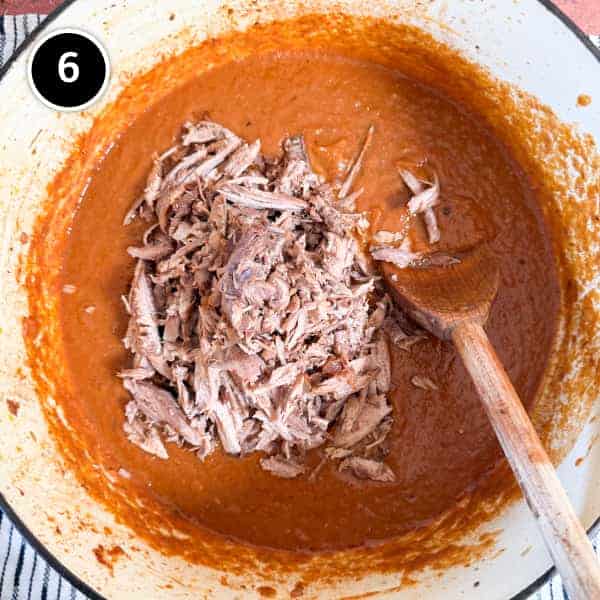 Duck Ragù with Pappardelle | cookeatworld.com The shredded duck legs are reintroduced to the blended sauce