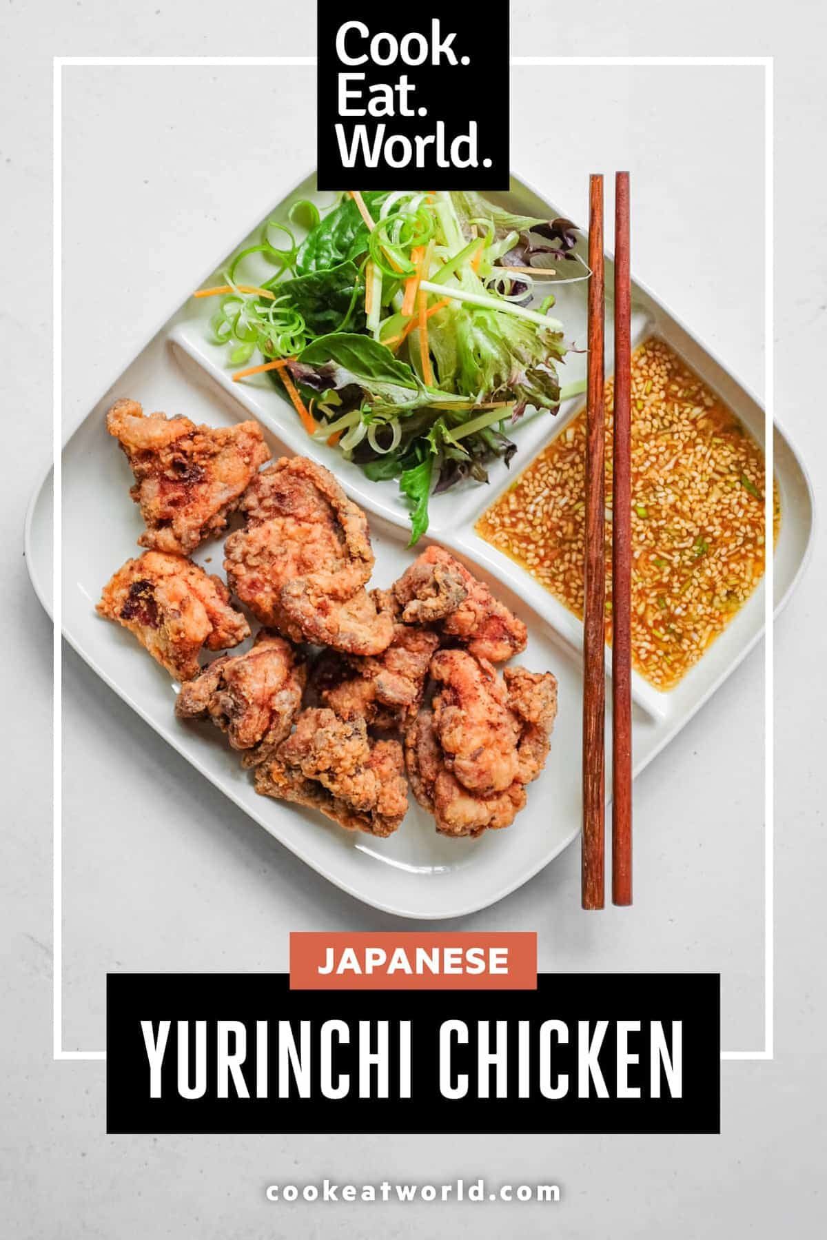 A close up of Yurinchi Chicken.