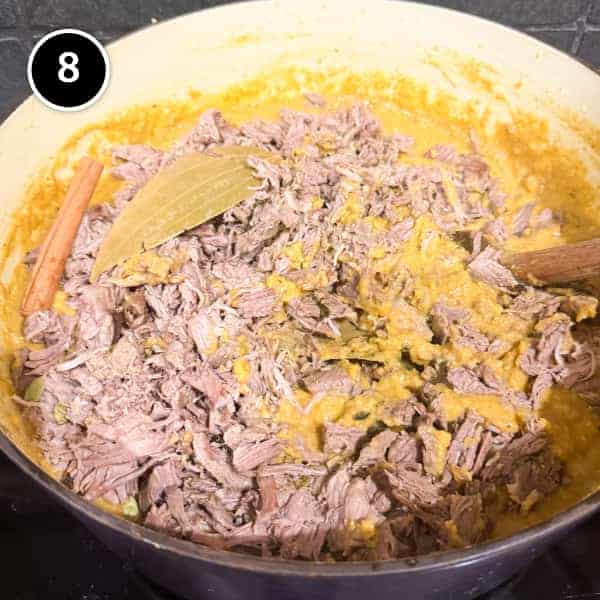 Hyderabadi Haleem (Lamb & Lentil Stew) | cookeatworld.com The shredded lamb is added to the bubbling haleem stew of spiced lentils.