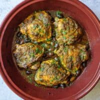moroccan style chicken with green herb marinade