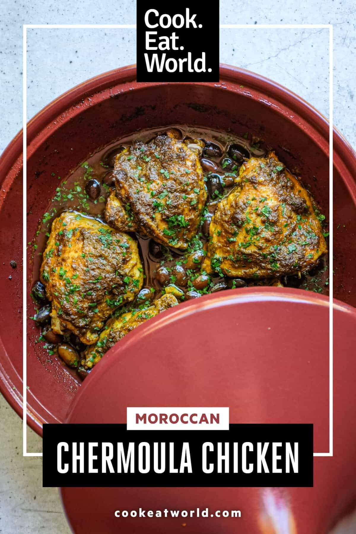 moroccan chermoula chicken with preserved lemon and parsley