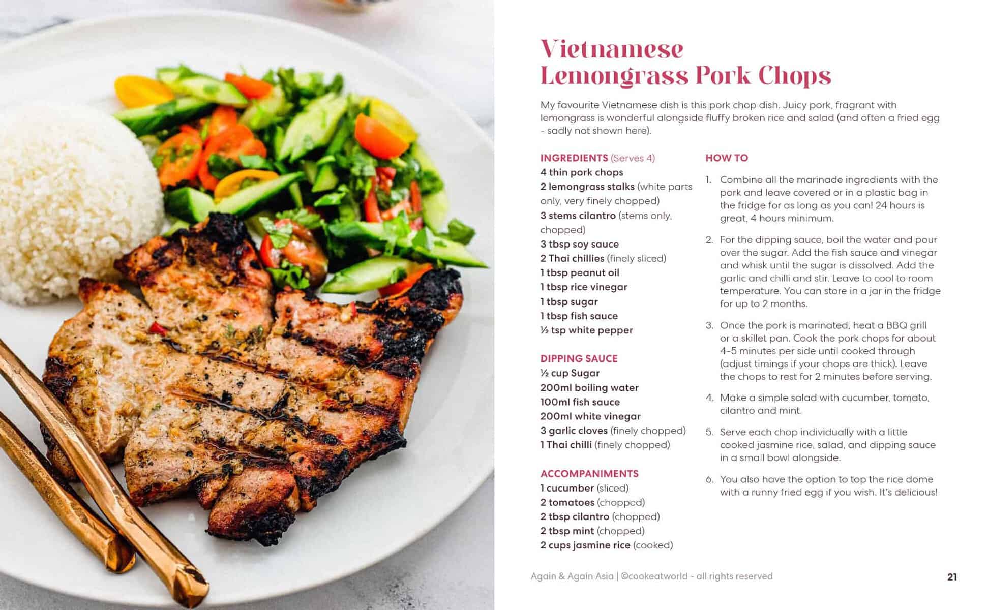 A sample recipe from my Asian E Book - Again & Again Asia - a collection of all my favourite Asian recipes